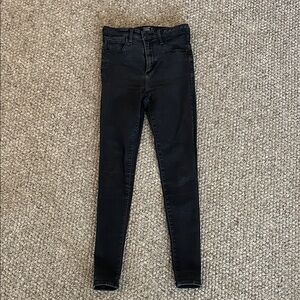 Abercrombie & Fitch charcoal Super High Rise Women’s Skinny Jeans 27/4 Sz 4
